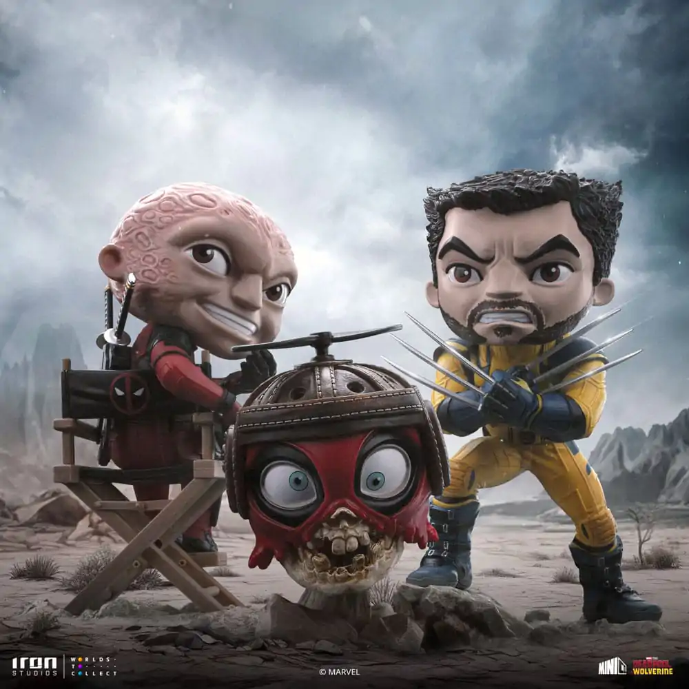 Deadpool & Wolverine Mini Co. Figurina PVC Set Deadpool and Wolverine Unmasked 14 cm poza produsului