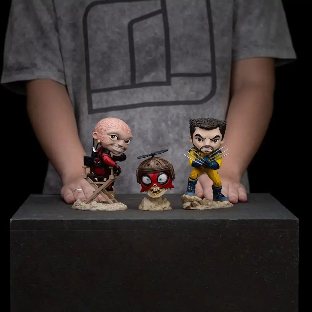 Deadpool & Wolverine Mini Co. Figurina PVC Set Deadpool and Wolverine Unmasked 14 cm poza produsului