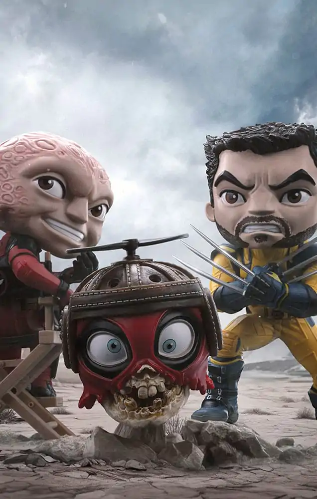 Deadpool & Wolverine Mini Co. Figurina PVC Set Deadpool and Wolverine Unmasked 14 cm poza produsului
