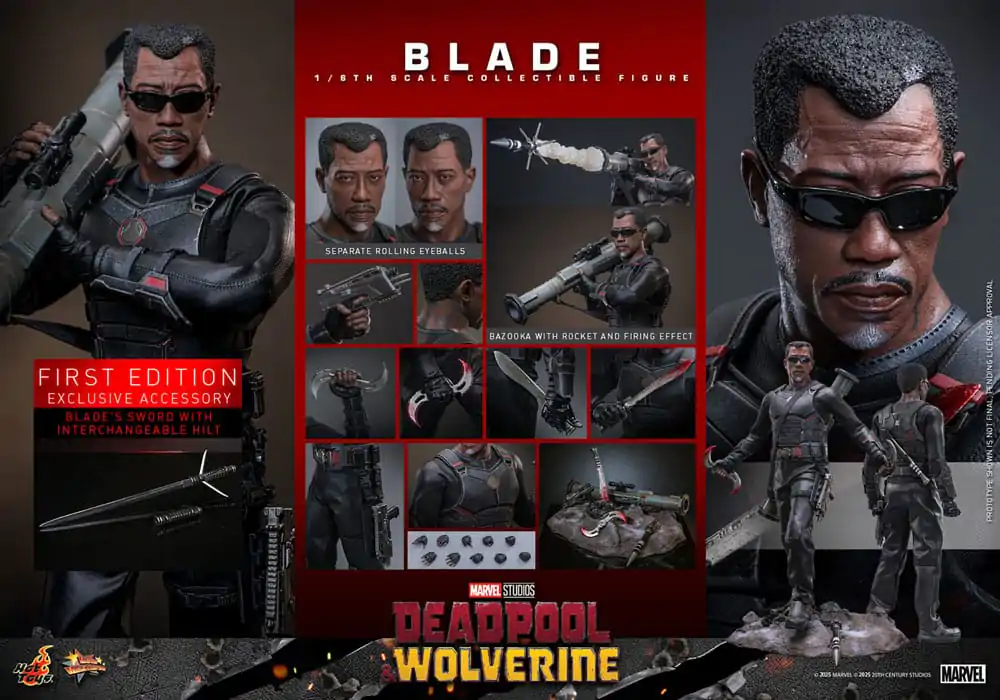 Deadpool & Wolverine Movie Masterpiece figurină de acțiune 1/6 Blade 30 cm poza produsului