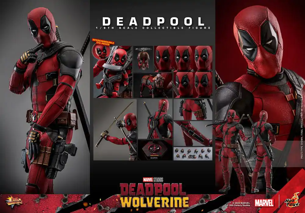 Figurină de acțiune de colecție film Deadpool & Wolverine 1/6 Deadpool 31 cm poza produsului