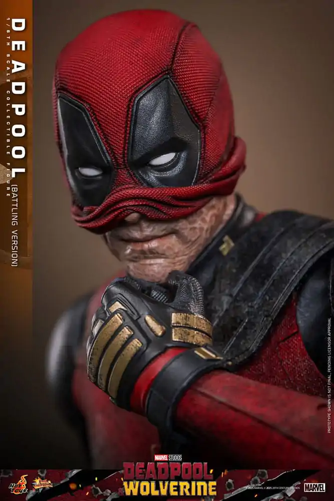 Deadpool & Wolverine Movie Masterpiece Figurina de acțiune 1/6 Deadpool (Battling Version) 31 cm poza produsului