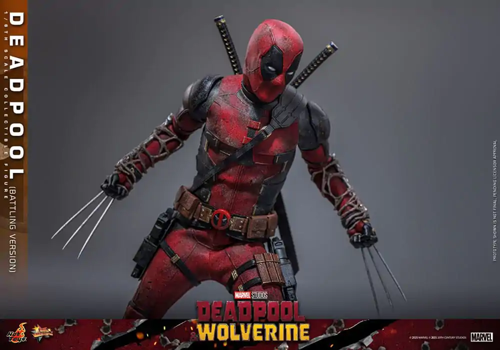 Deadpool & Wolverine Movie Masterpiece Figurina de acțiune 1/6 Deadpool (Battling Version) 31 cm poza produsului