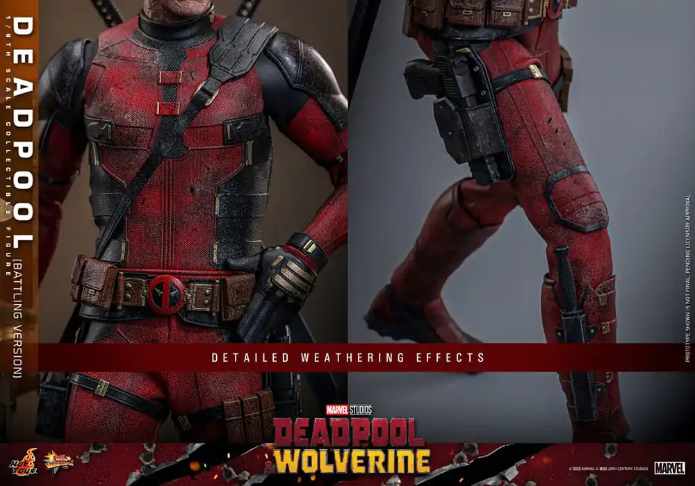 Deadpool & Wolverine Movie Masterpiece Figurina de acțiune 1/6 Deadpool (Battling Version) 31 cm poza produsului
