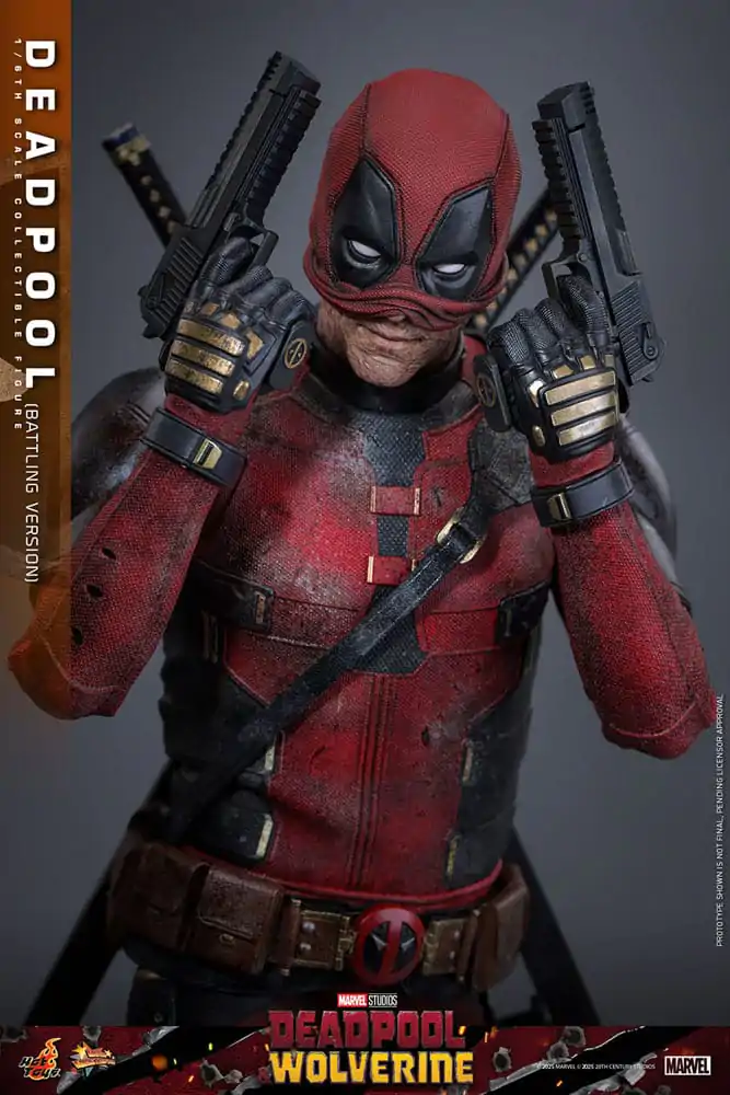 Deadpool & Wolverine Movie Masterpiece Figurina de acțiune 1/6 Deadpool (Battling Version) 31 cm poza produsului