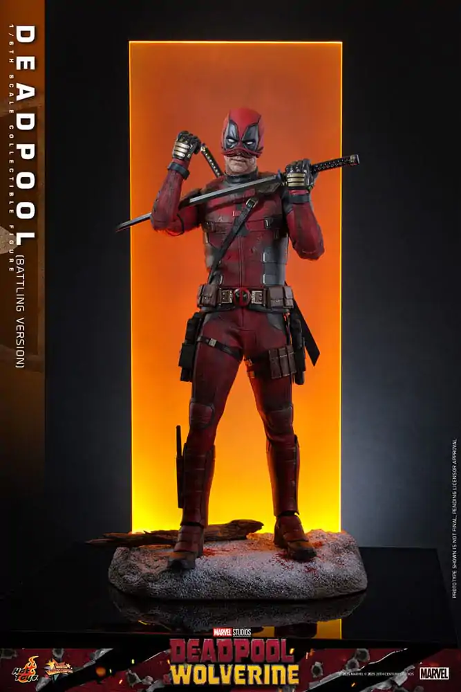 Deadpool & Wolverine Movie Masterpiece Figurina de acțiune 1/6 Deadpool (Battling Version) 31 cm poza produsului