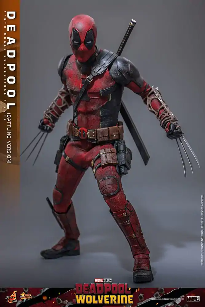 Deadpool & Wolverine Movie Masterpiece Figurina de acțiune 1/6 Deadpool (Battling Version) 31 cm poza produsului