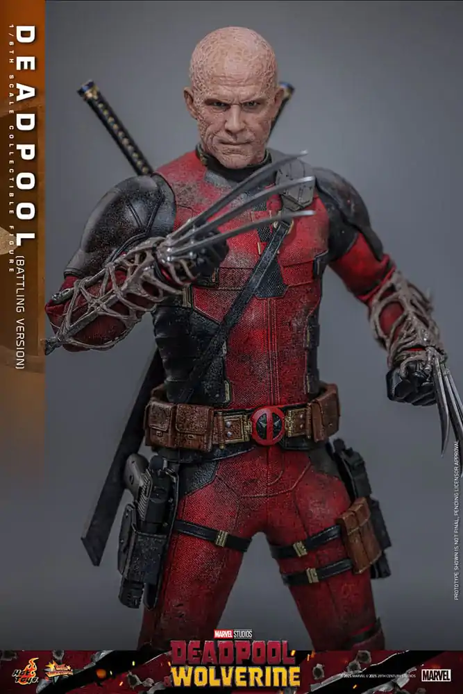 Deadpool & Wolverine Movie Masterpiece Figurina de acțiune 1/6 Deadpool (Battling Version) 31 cm poza produsului
