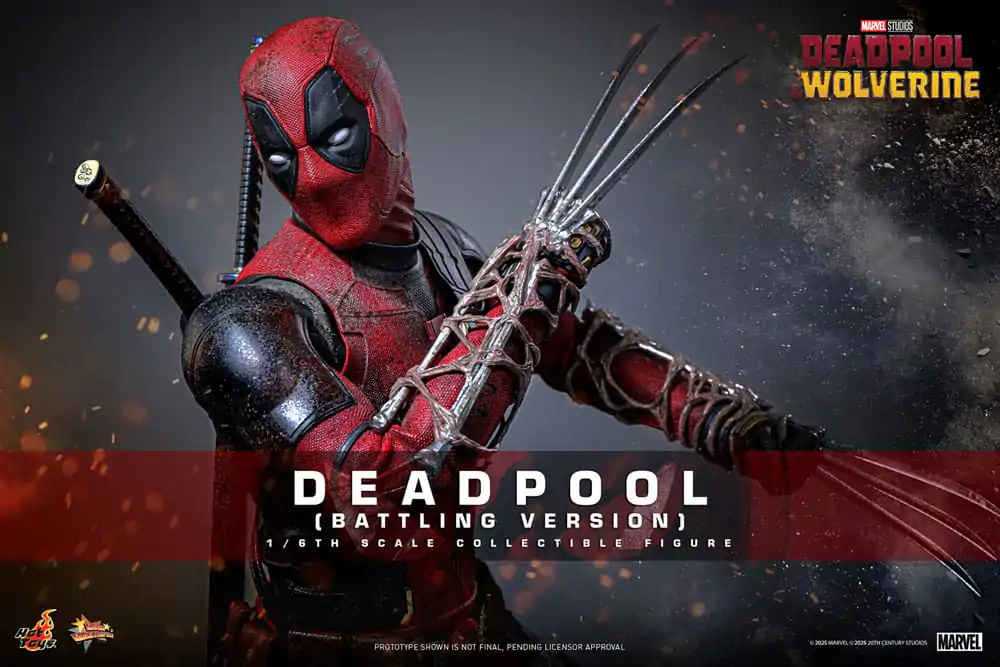 Deadpool & Wolverine Movie Masterpiece Figurina de acțiune 1/6 Deadpool (Battling Version) 31 cm poza produsului