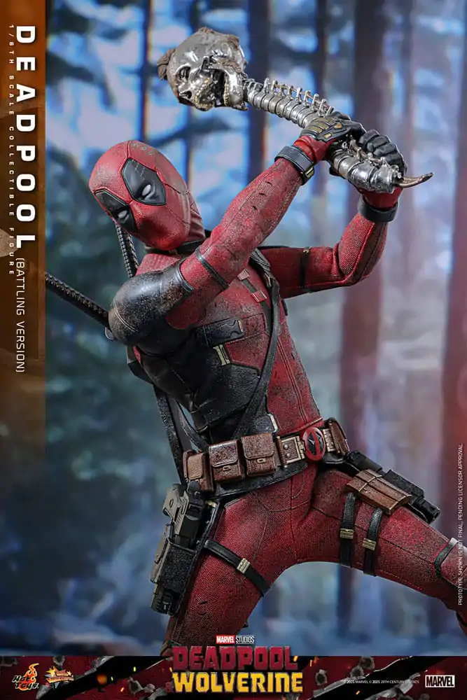 Deadpool & Wolverine Movie Masterpiece Figurina de acțiune 1/6 Deadpool (Battling Version) 31 cm poza produsului