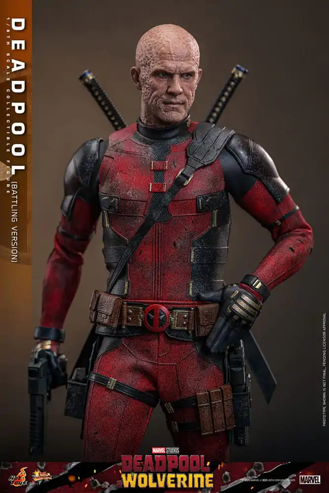Deadpool & Wolverine Movie Masterpiece Figurina de acțiune 1/6 Deadpool (Battling Version) 31 cm poza produsului