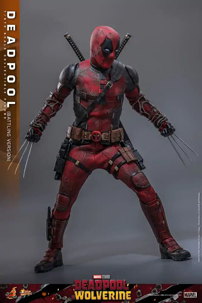 Deadpool & Wolverine Movie Masterpiece Figurina de acțiune 1/6 Deadpool (Battling Version) 31 cm poza produsului