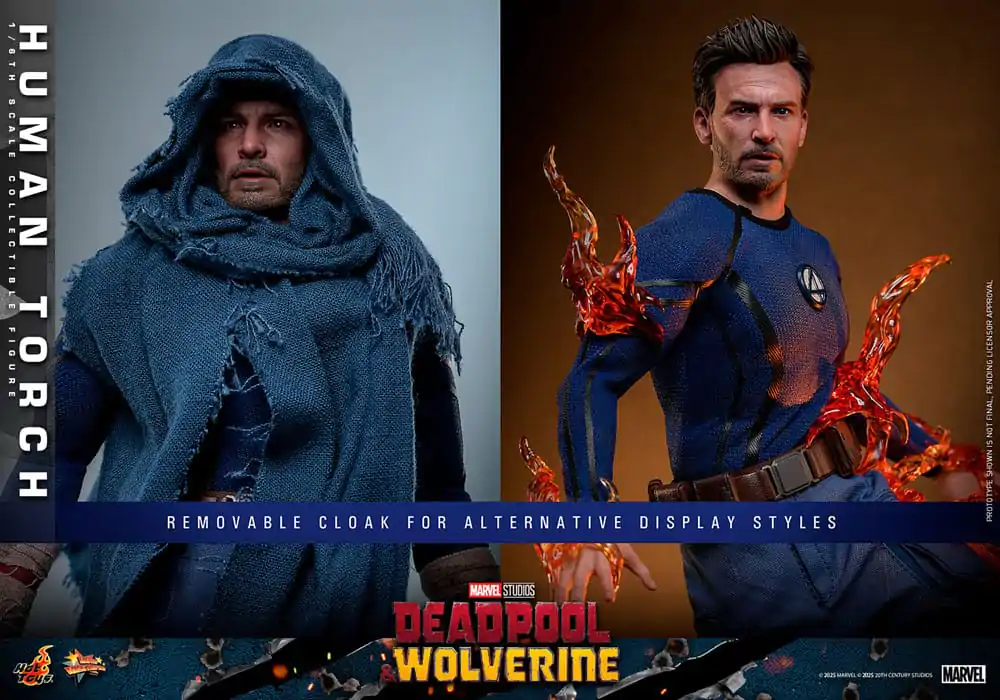 Figurină de acțiune Masterpiece Movie Deadpool & Wolverine 1/6 Torța Umană 31 cm poza produsului