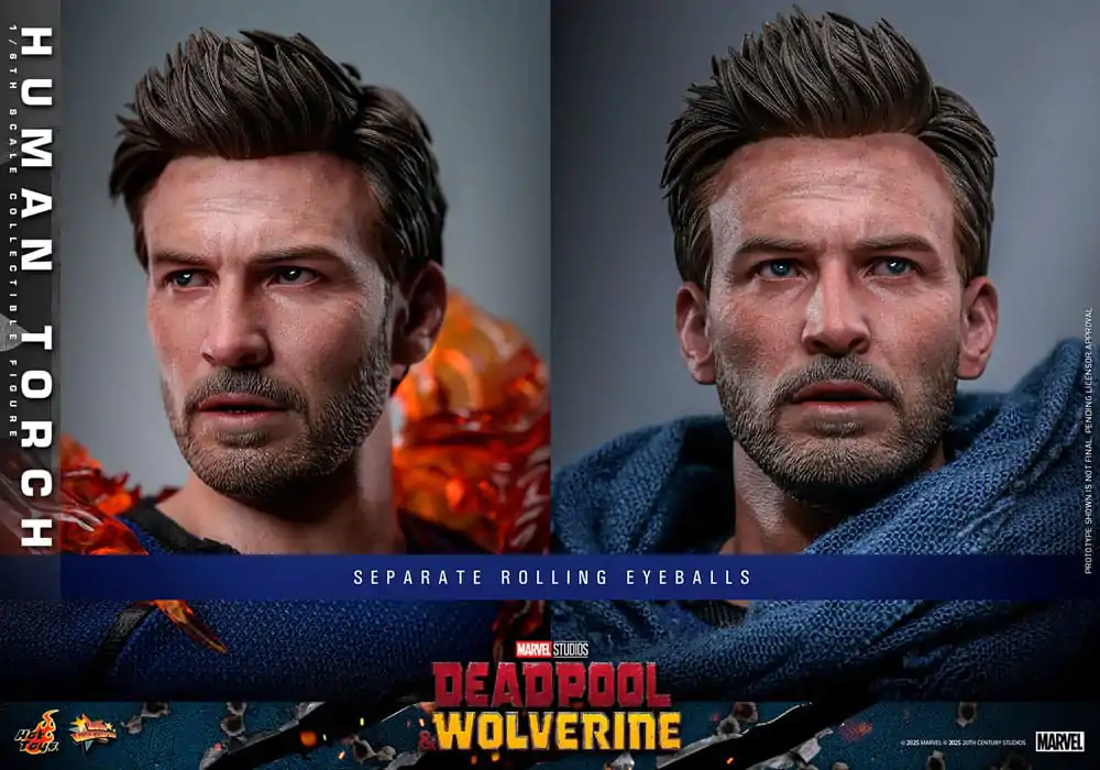 Figurină de acțiune Masterpiece Movie Deadpool & Wolverine 1/6 Torța Umană 31 cm poza produsului