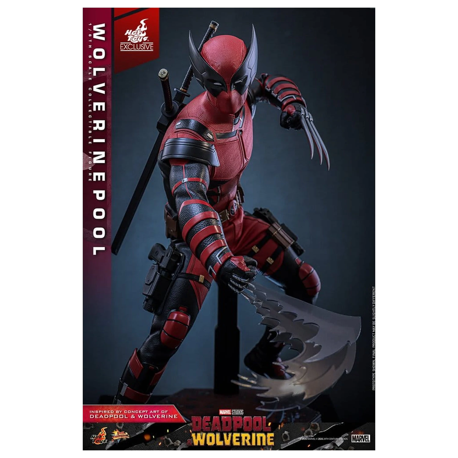 Deadpool & Wolverine Movie Masterpiece figurină de acțiune 1/6 Wolverinepool 31 cm poza produsului