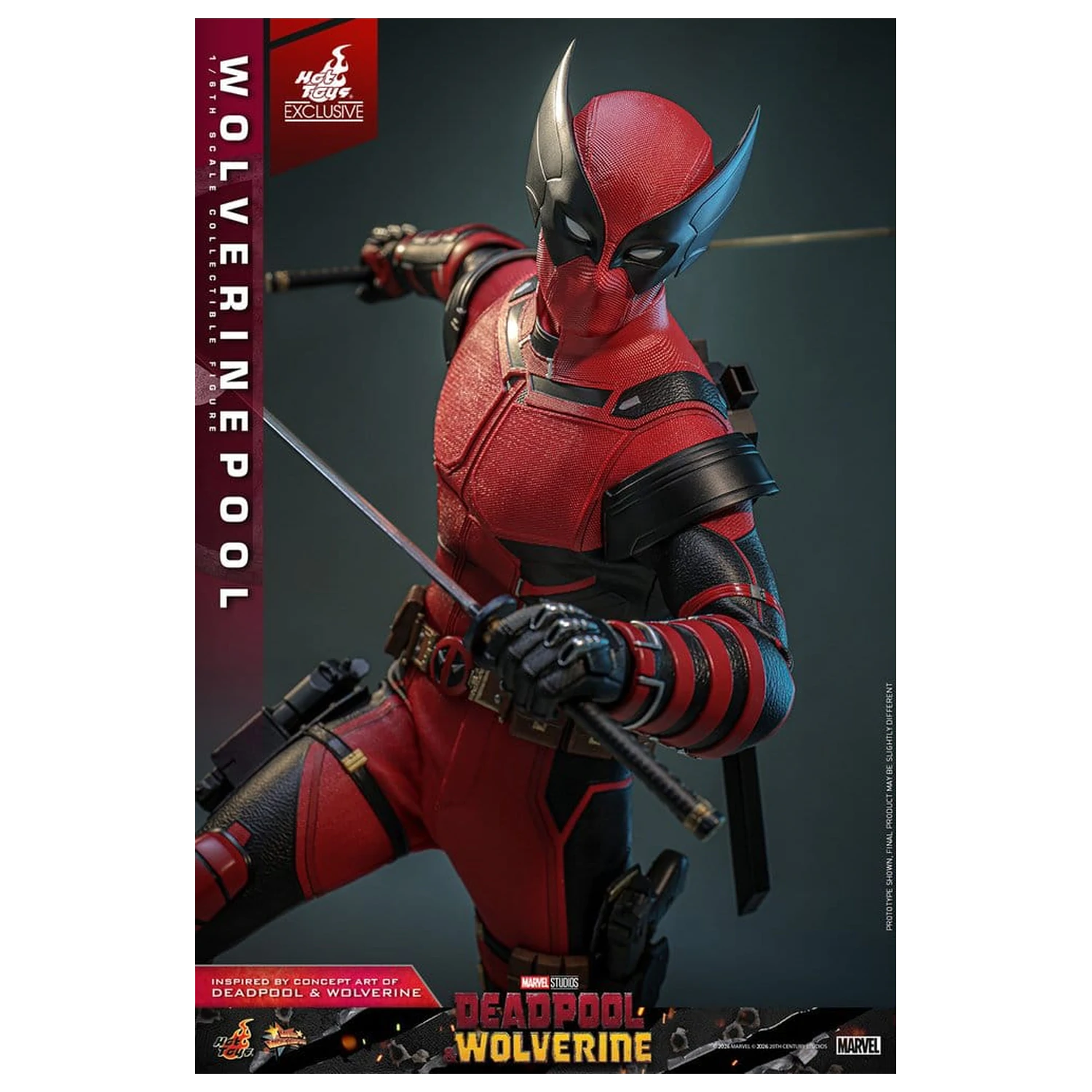 Deadpool & Wolverine Movie Masterpiece figurină de acțiune 1/6 Wolverinepool 31 cm poza produsului