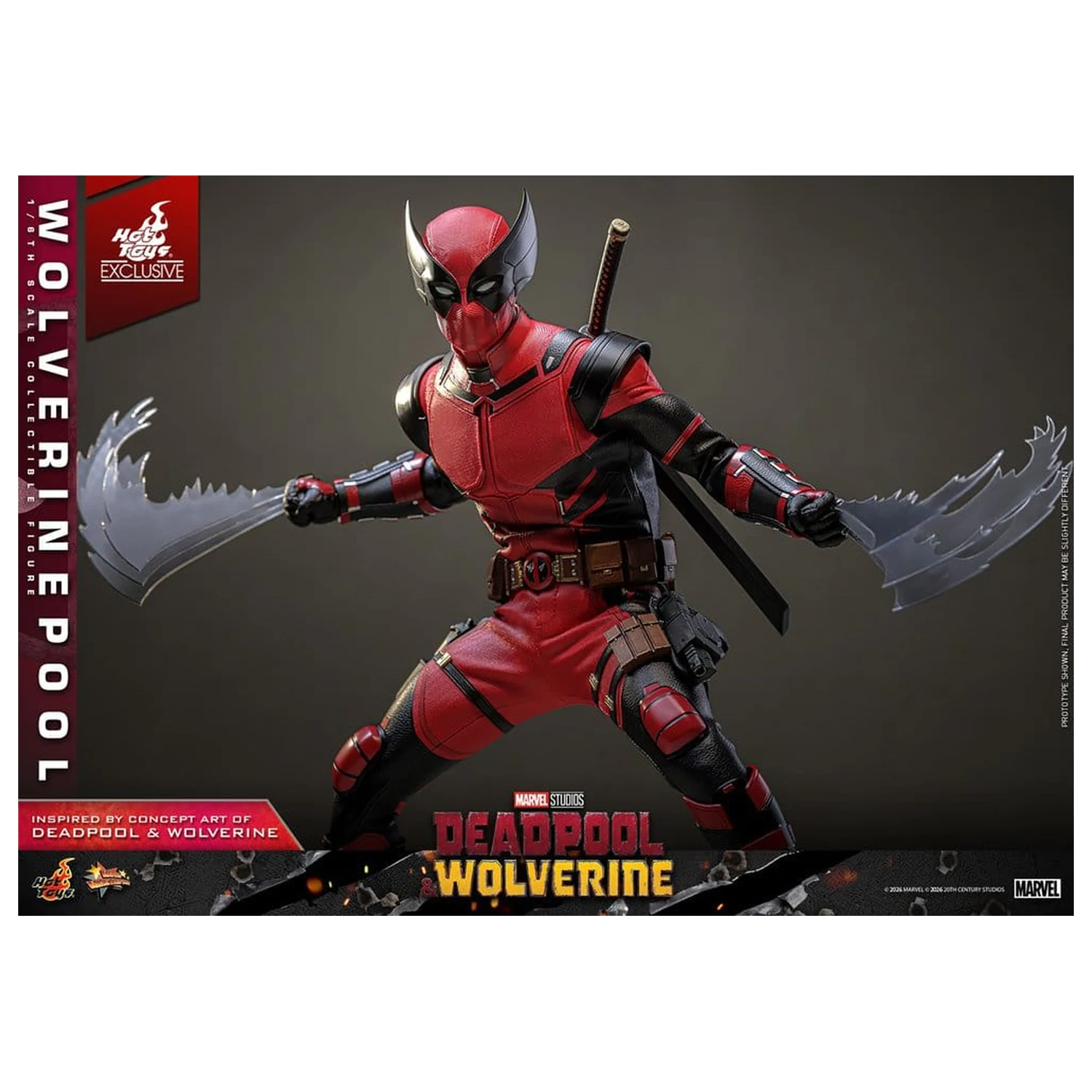 Deadpool & Wolverine Movie Masterpiece figurină de acțiune 1/6 Wolverinepool 31 cm poza produsului