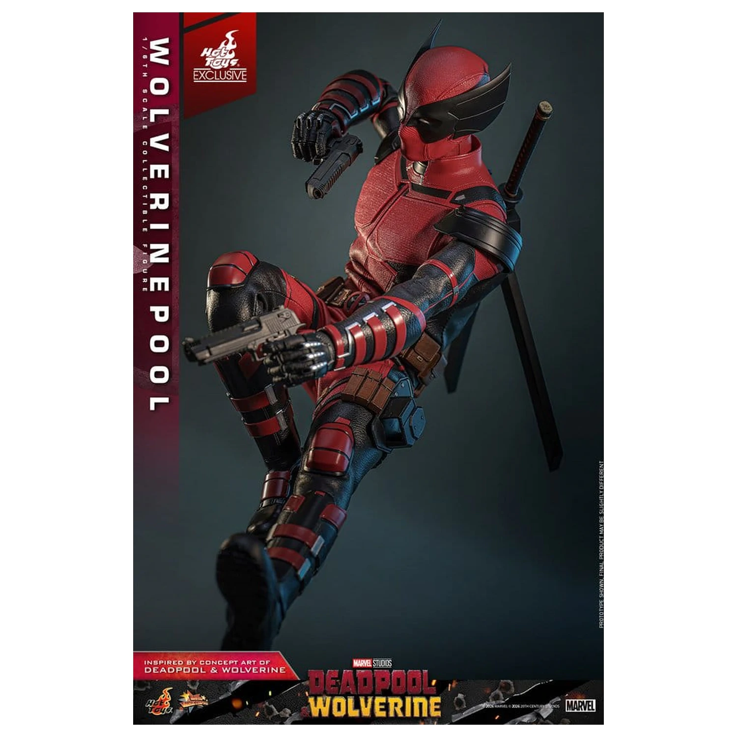 Deadpool & Wolverine Movie Masterpiece figurină de acțiune 1/6 Wolverinepool 31 cm poza produsului
