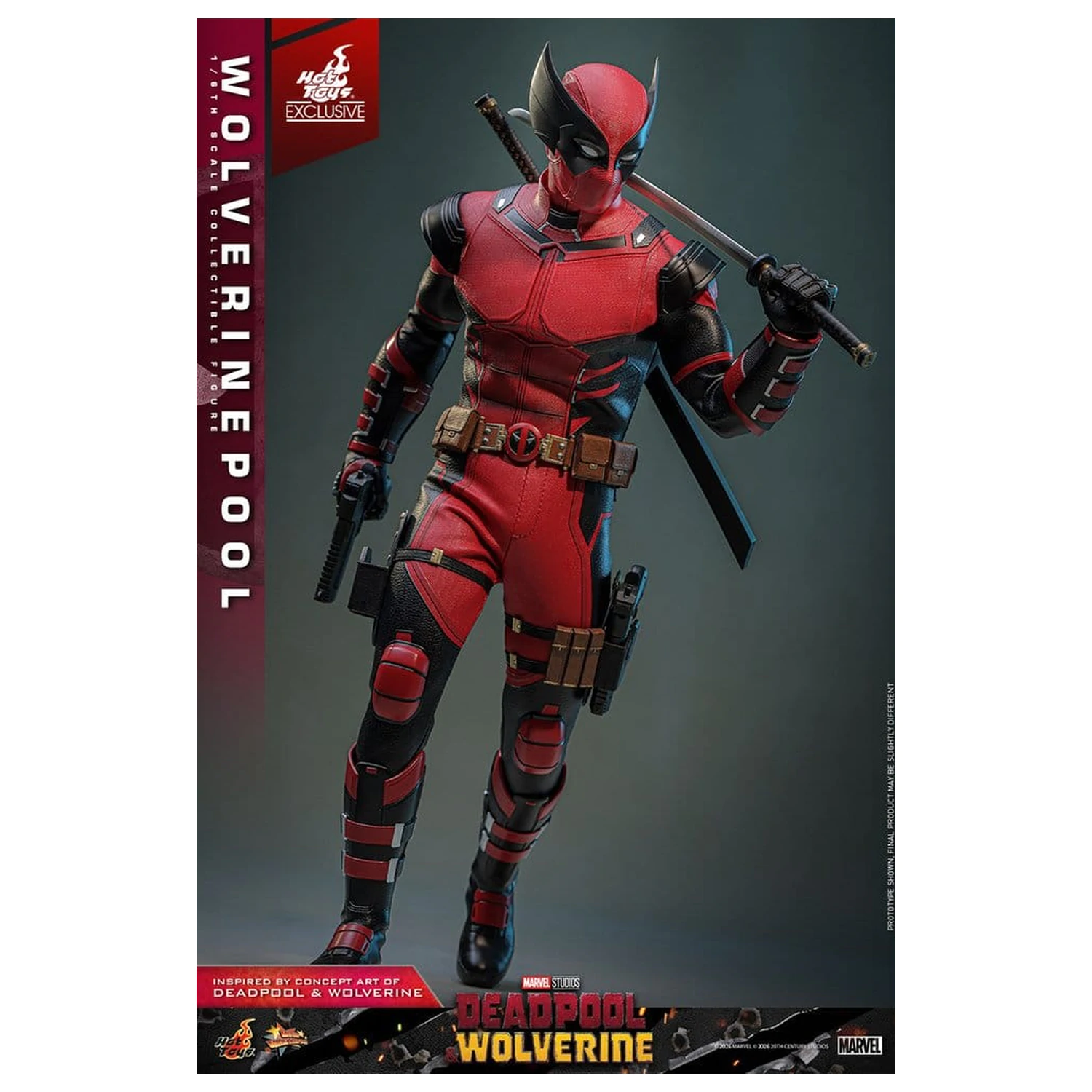 Deadpool & Wolverine Movie Masterpiece figurină de acțiune 1/6 Wolverinepool 31 cm poza produsului