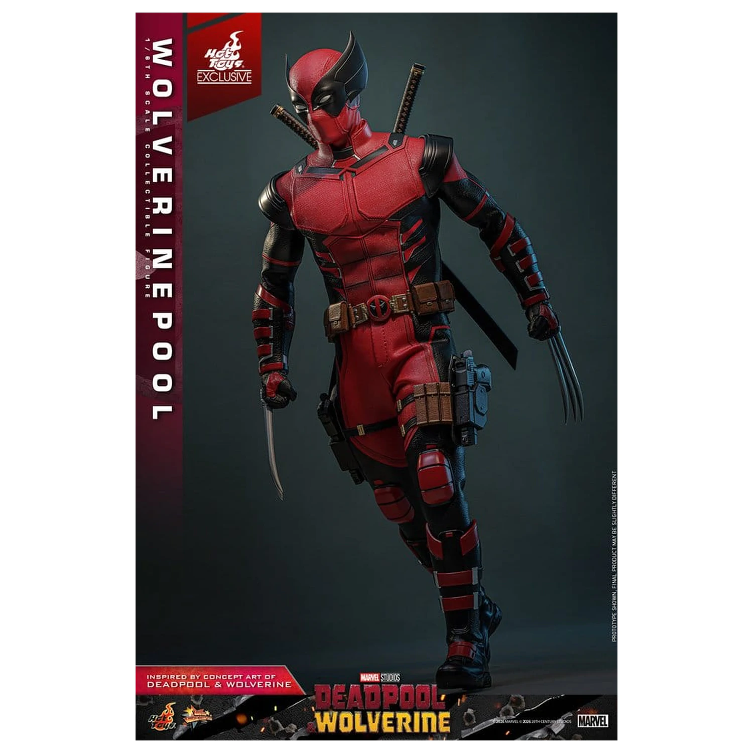 Deadpool & Wolverine Movie Masterpiece figurină de acțiune 1/6 Wolverinepool 31 cm poza produsului