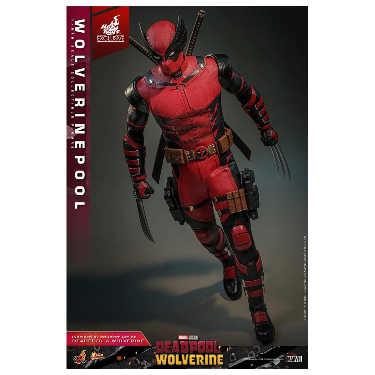 Deadpool & Wolverine Movie Masterpiece figurină de acțiune 1/6 Wolverinepool 31 cm poza produsului
