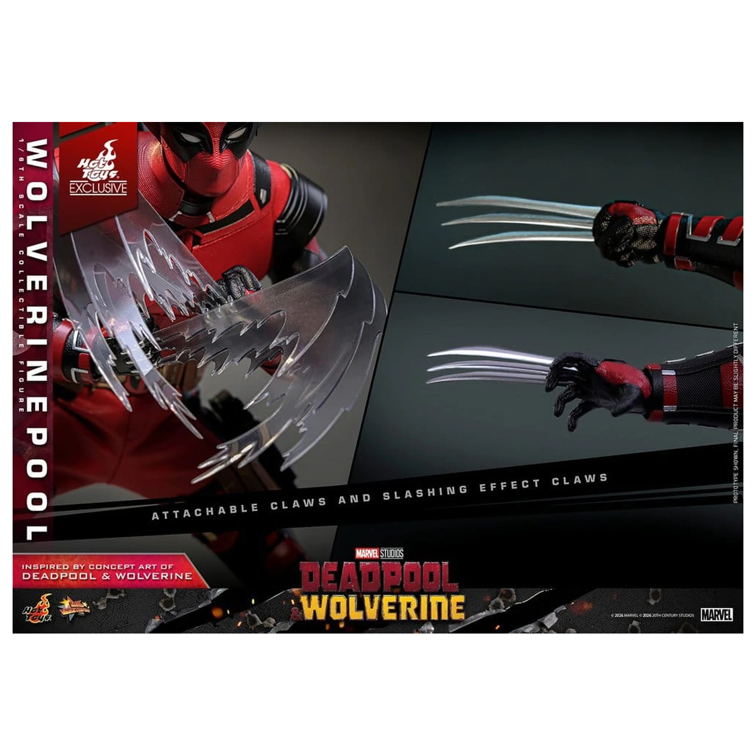 Deadpool & Wolverine Movie Masterpiece figurină de acțiune 1/6 Wolverinepool 31 cm poza produsului