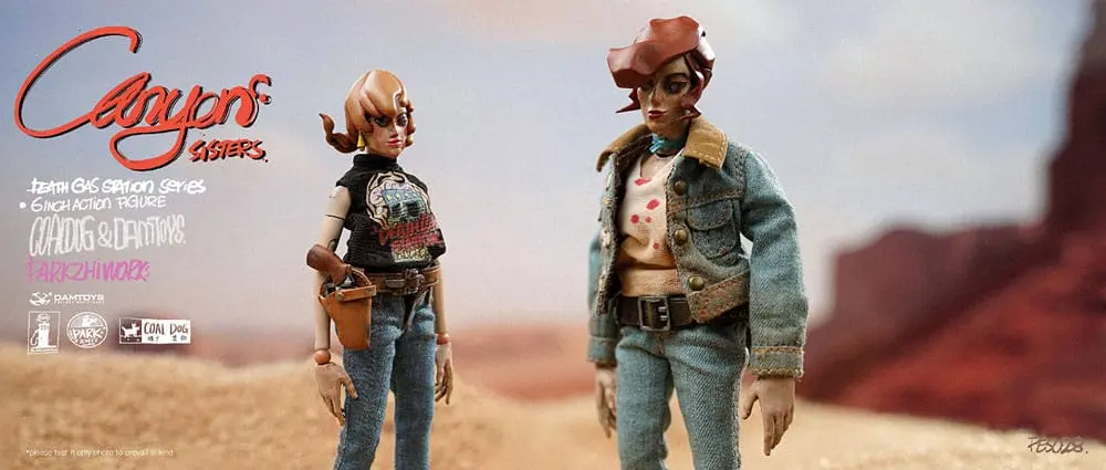 Figurine de acțiune Seria Death Gas Station Canyon Sisters: Mrs. T & Ms. L 15 cm poza produsului