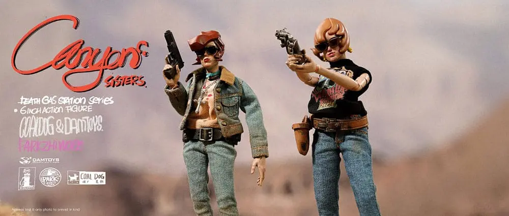 Figurine de acțiune Seria Death Gas Station Canyon Sisters: Mrs. T & Ms. L 15 cm poza produsului