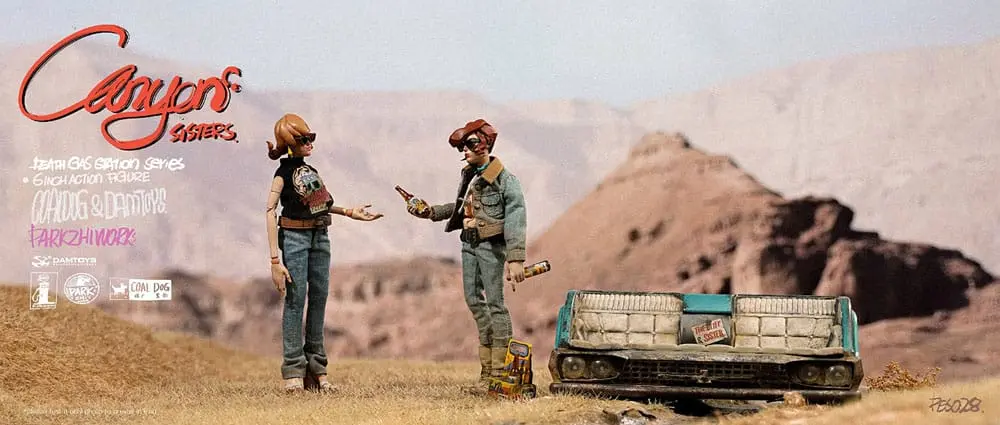 Figurine de acțiune Seria Death Gas Station Canyon Sisters: Mrs. T & Ms. L 15 cm poza produsului