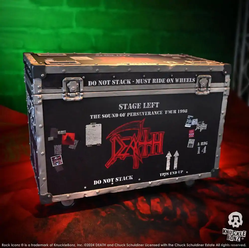 Statuie Road Case Death Rock Ikonz On Tour + Set fundal de scenă Turneul The Sound of Perseverance 1998 poza produsului