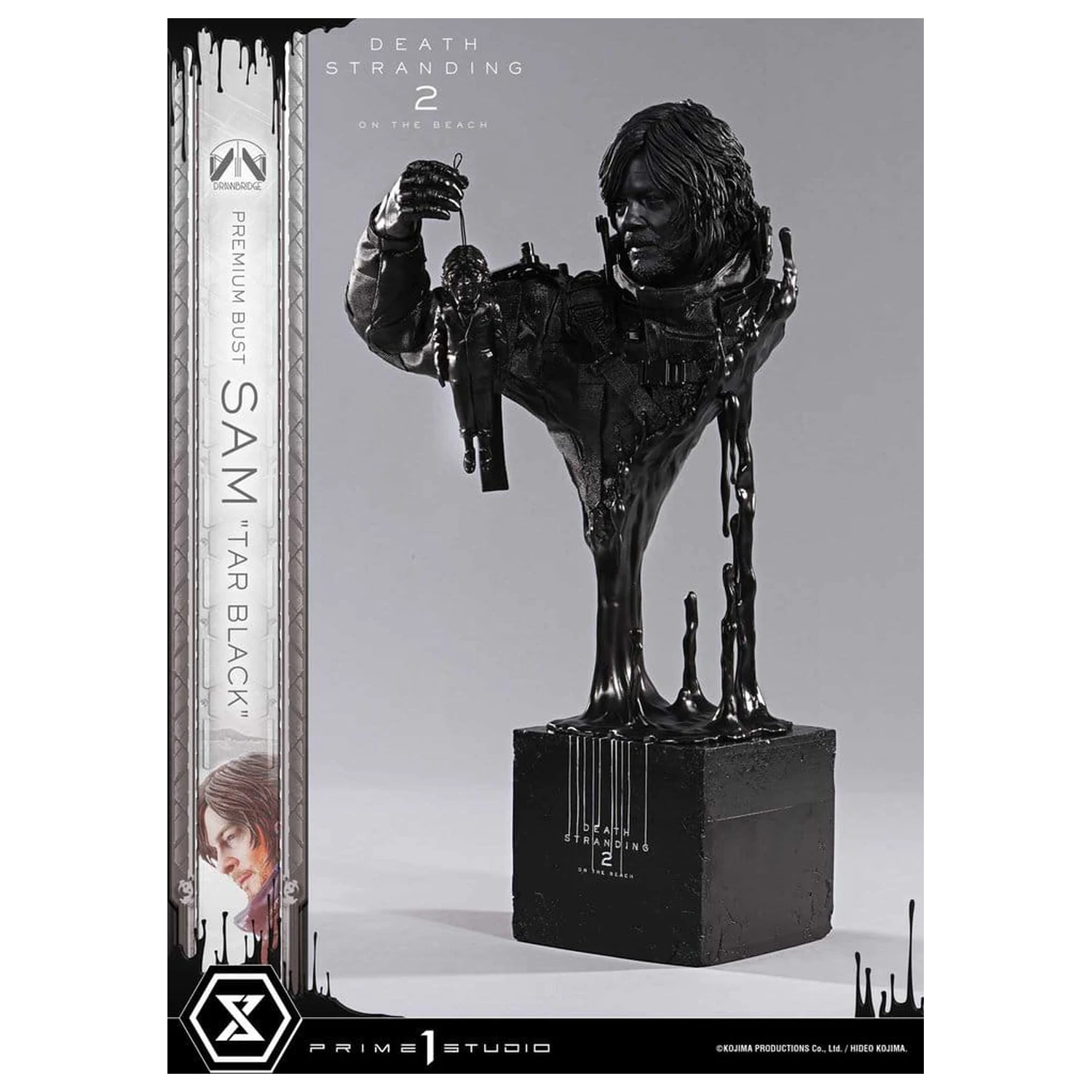 Death Stranding 2: On the Beach Bust Premium 1/3 Sam Tar Negru 44 cm poza produsului