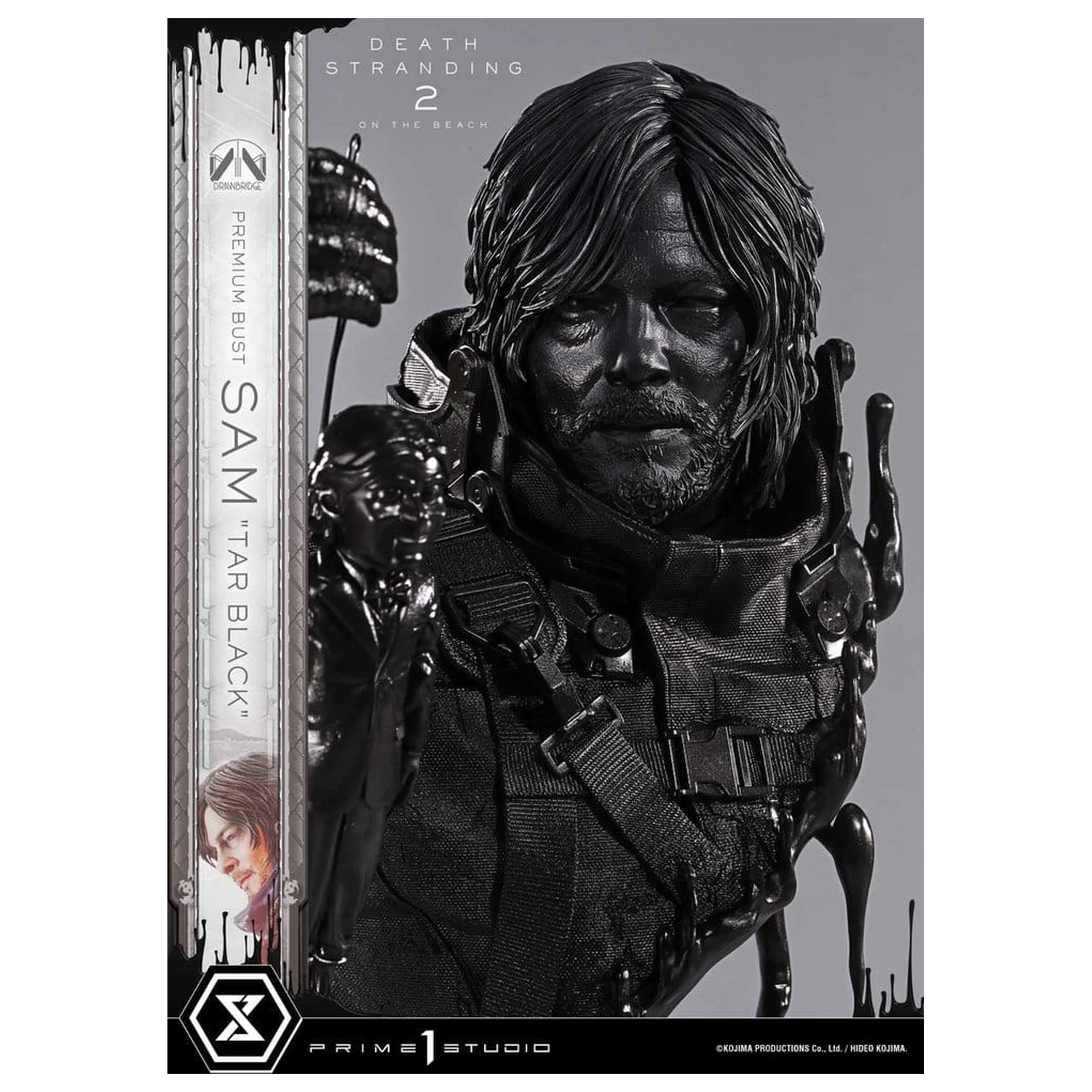 Death Stranding 2: On the Beach Bust Premium 1/3 Sam Tar Negru 44 cm poza produsului