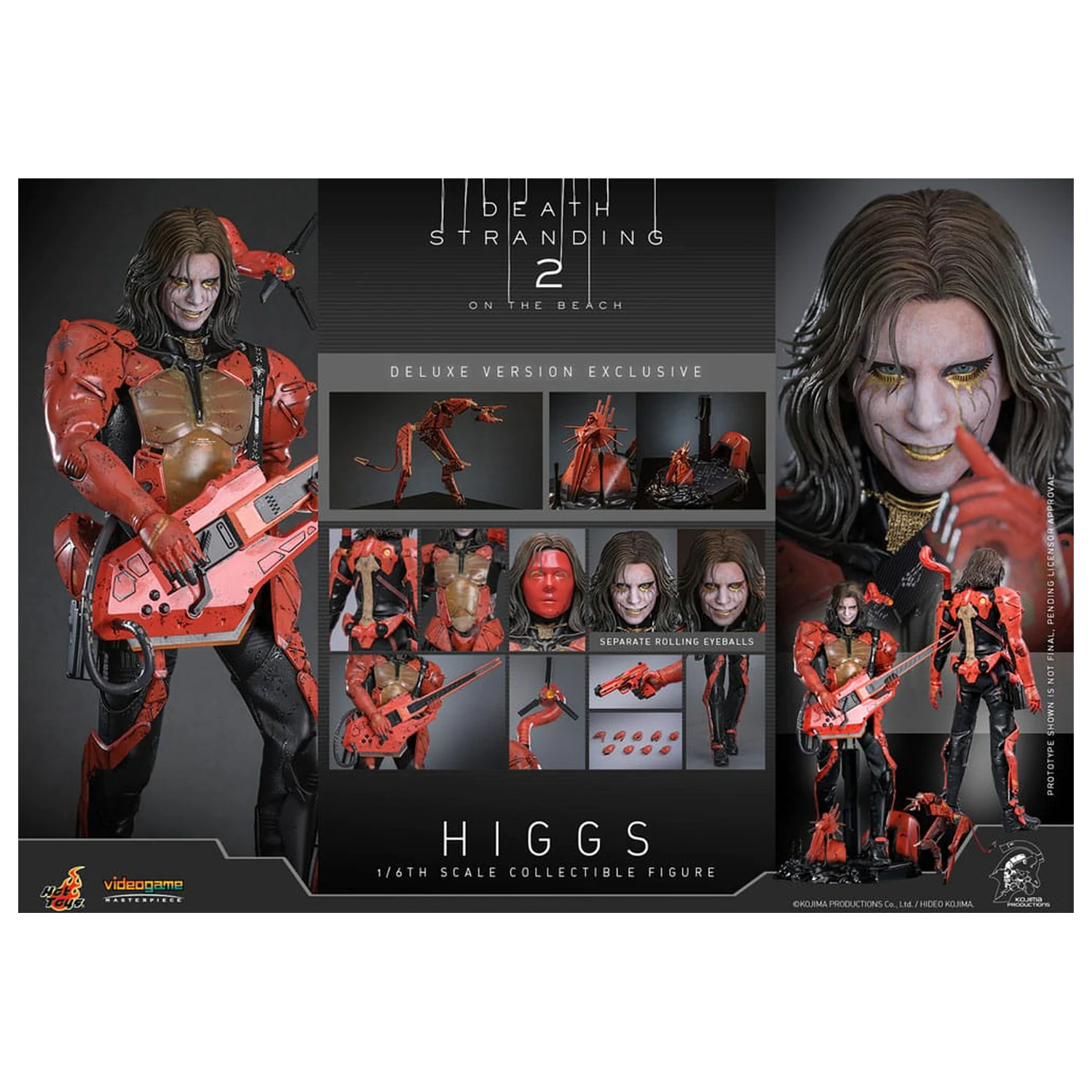 Death Stranding 2: On the Beach Videogame Masterpiece Action Figure 1/6 Higgs (Deluxe Version) 33 cm poza produsului
