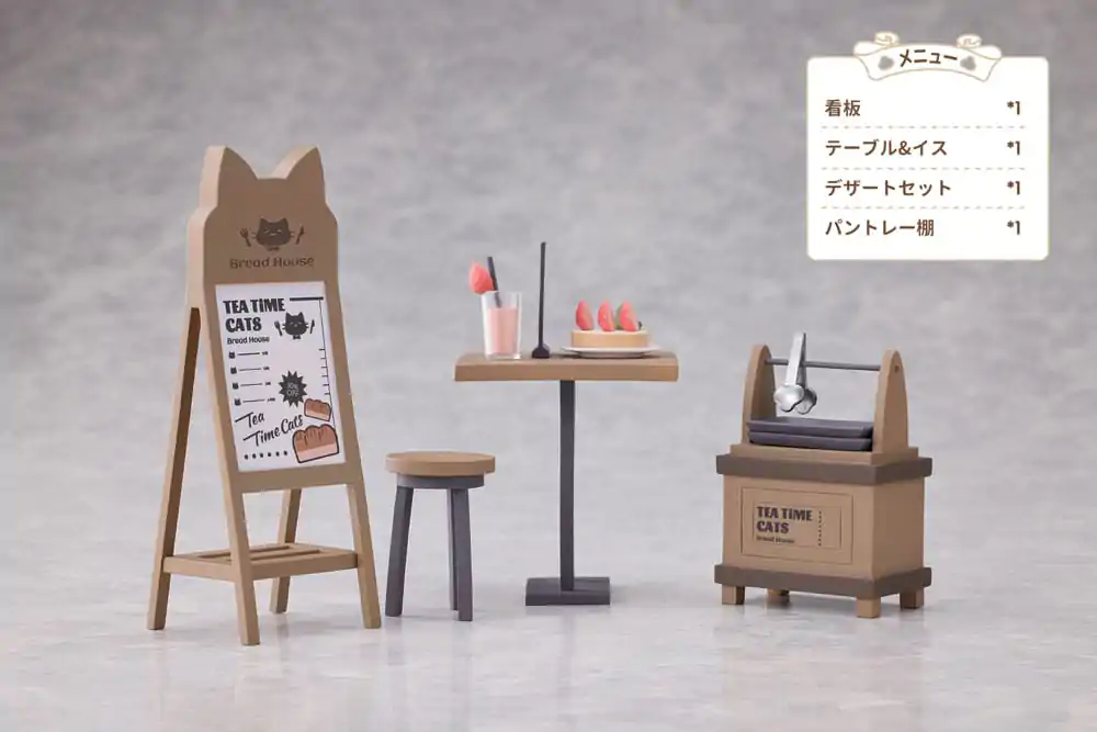 Decorated Life Collection Statuie PVC Pisici la Ceai - Personal & Client Brutărie Cat Town Set 12 cm poza produsului