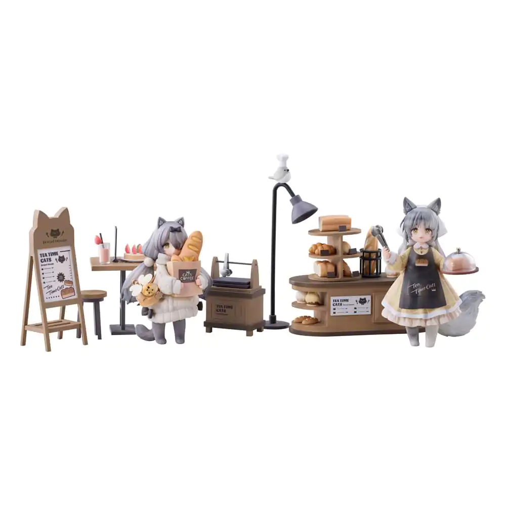 Decorated Life Collection Statuie PVC Pisici la Ceai - Personal & Client Brutărie Cat Town Set 12 cm poza produsului