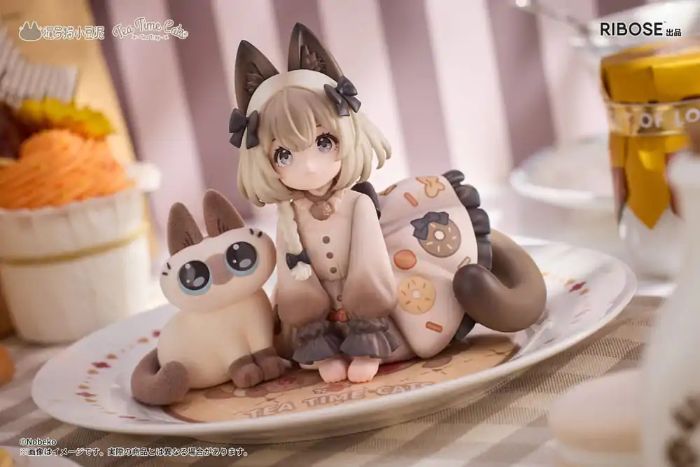 Decorated Life Collection Statuie PVC Tea Time Cats x Siamese Cat Azuki-san Colaborare de prietenie Set Exclusiv 18 cm poza produsului