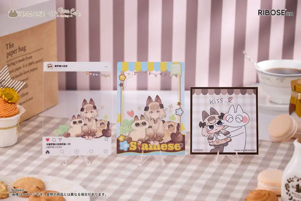 Decorated Life Collection Statuie PVC Tea Time Cats x Siamese Cat Azuki-san Colaborare de prietenie Set Exclusiv 18 cm poza produsului