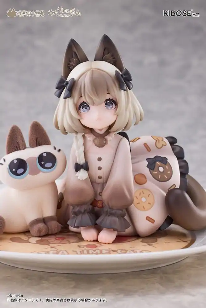 Decorated Life Collection Statuie PVC Tea Time Cats x Siamese Cat Azuki-san Colaborare de prietenie Set Exclusiv 18 cm poza produsului