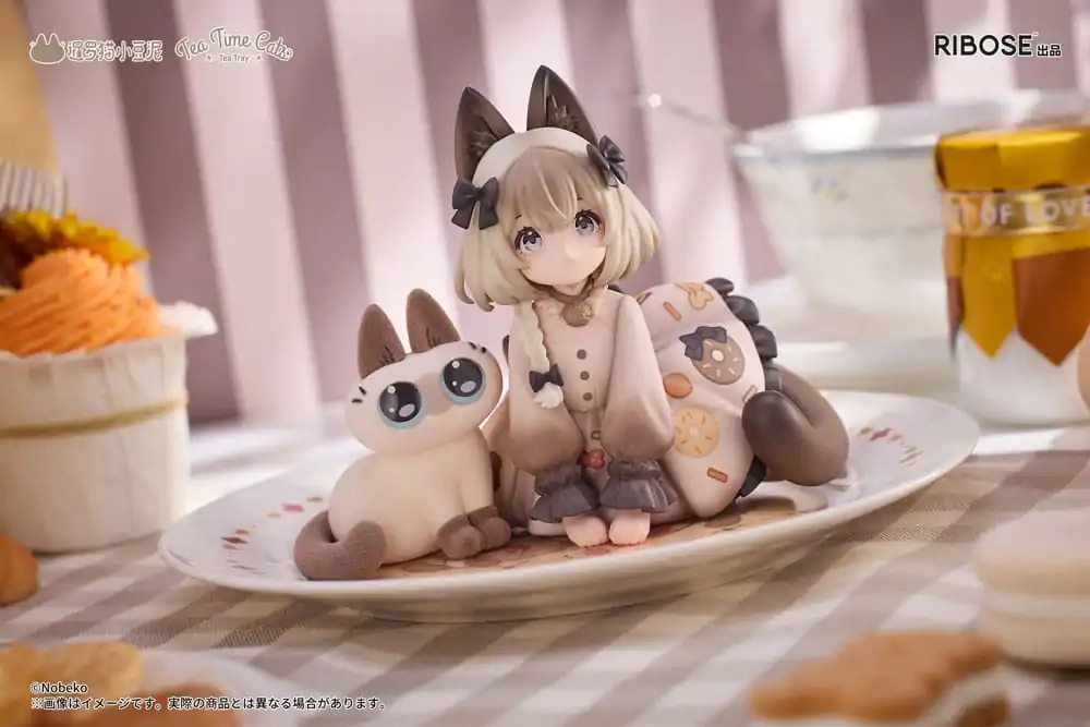 Decorated Life Collection Statuie PVC Tea Time Cats x Siamese Cat Azuki-san Colaborare de prietenie Set Exclusiv 18 cm poza produsului