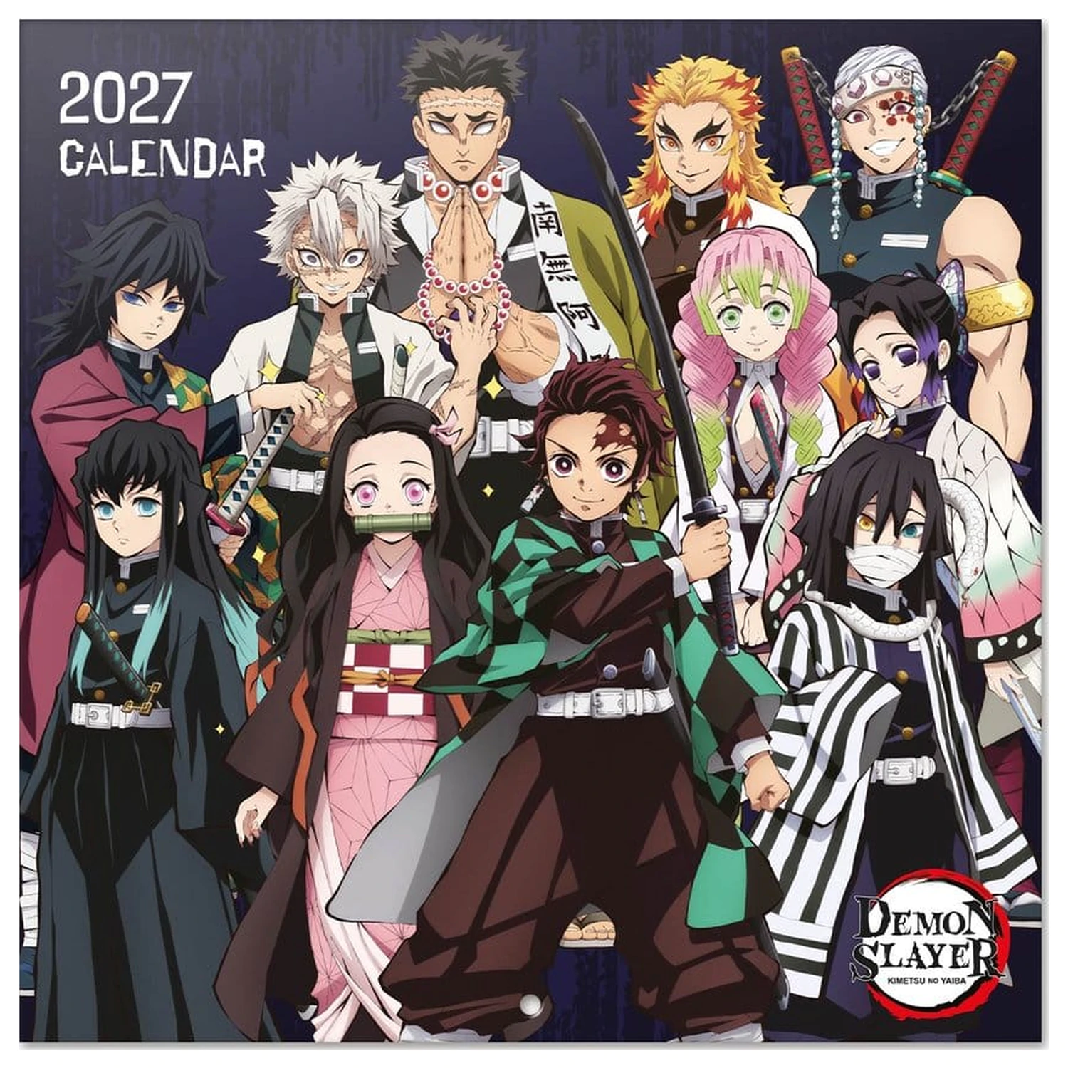 Demon Slayer 2027 Calendar de perete 30 x 30 cm poza produsului