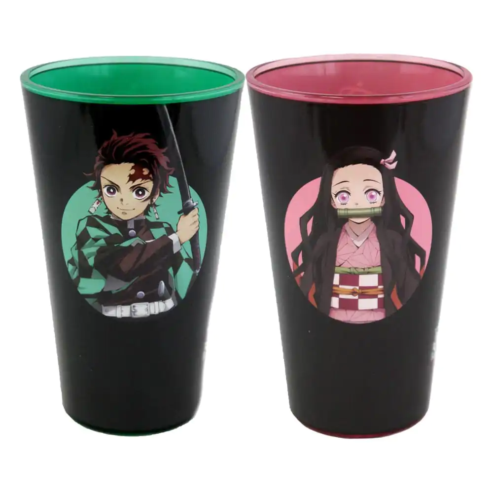 Pahar de băut Demon Slayer Set 2 buc. Tanjiro & Nezuko 473 ml poza produsului