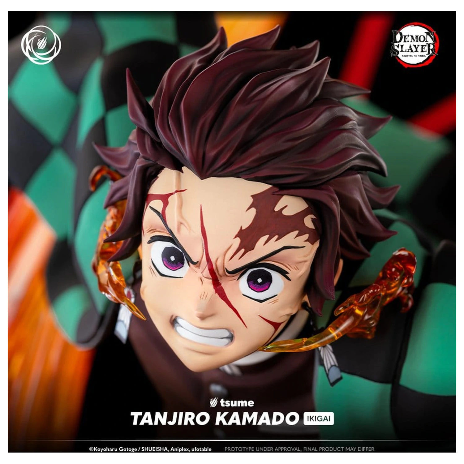 Demon Slayer figurina IKIGAI 1/6 Tanjiro Kamado 44 cm poza produsului