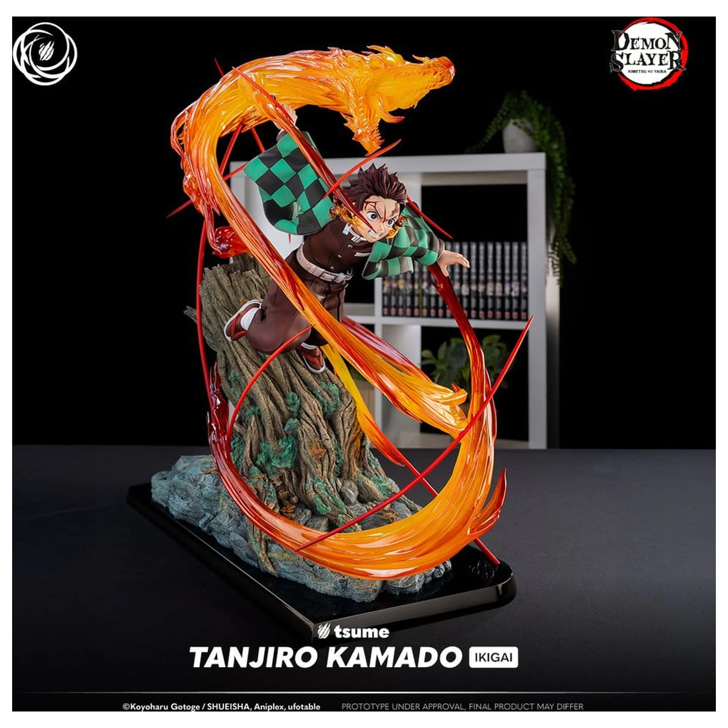 Demon Slayer figurina IKIGAI 1/6 Tanjiro Kamado 44 cm poza produsului