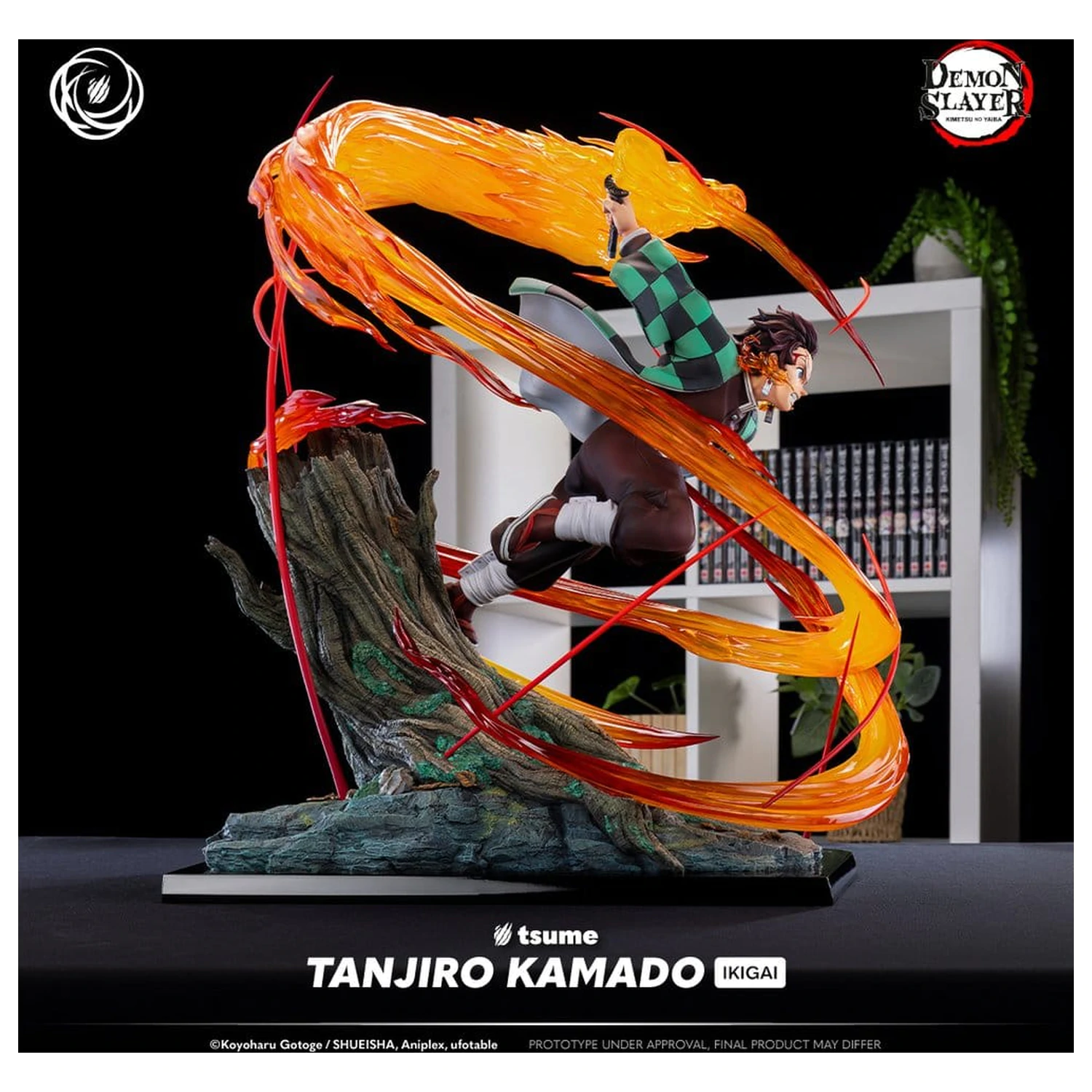 Demon Slayer figurina IKIGAI 1/6 Tanjiro Kamado 44 cm poza produsului