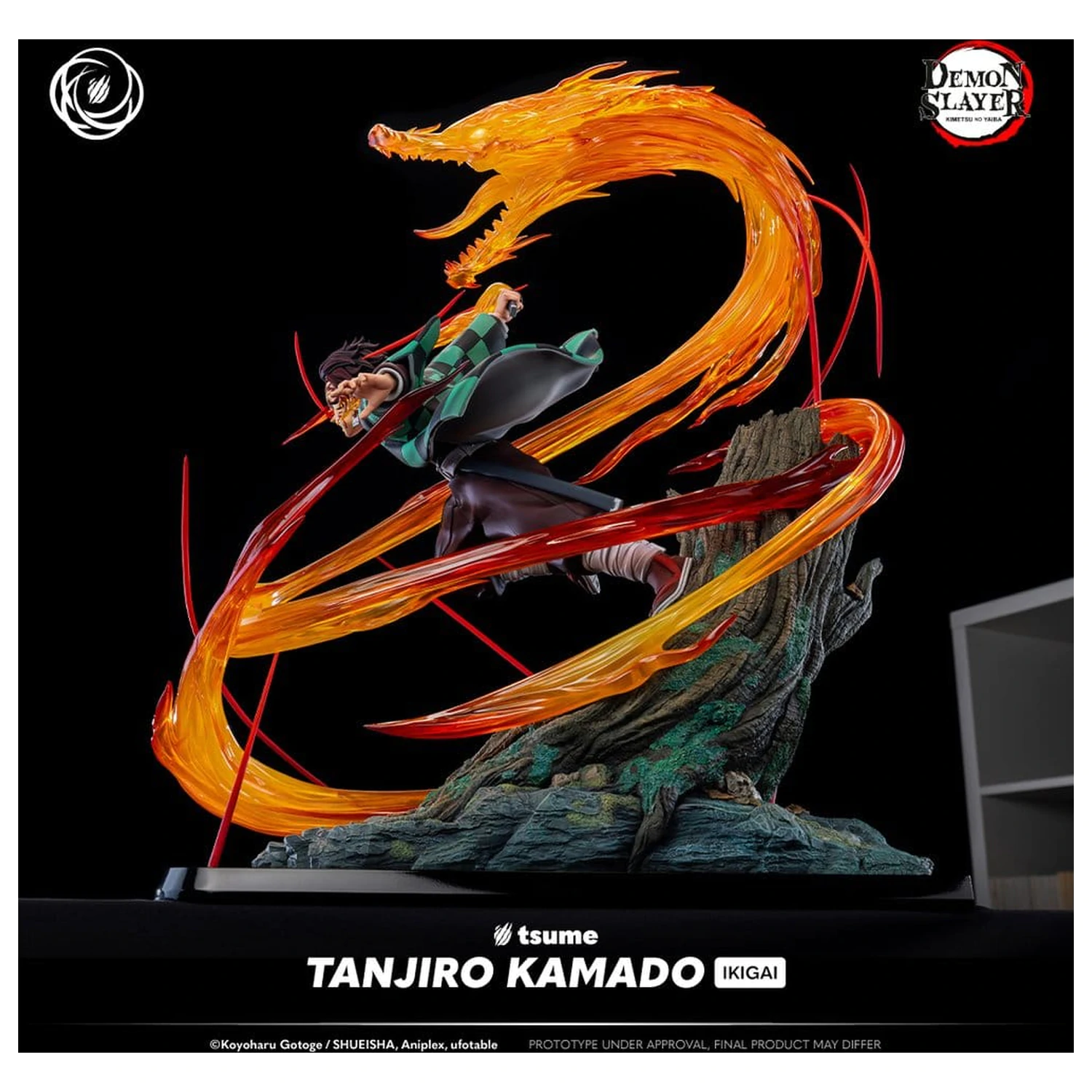 Demon Slayer figurina IKIGAI 1/6 Tanjiro Kamado 44 cm poza produsului