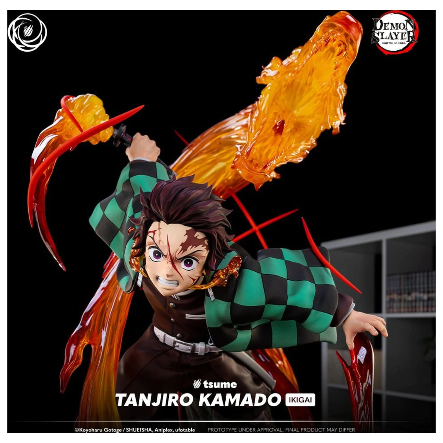 Demon Slayer figurina IKIGAI 1/6 Tanjiro Kamado 44 cm poza produsului