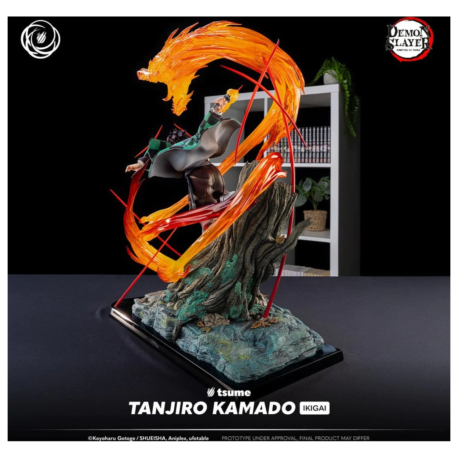 Demon Slayer figurina IKIGAI 1/6 Tanjiro Kamado 44 cm poza produsului