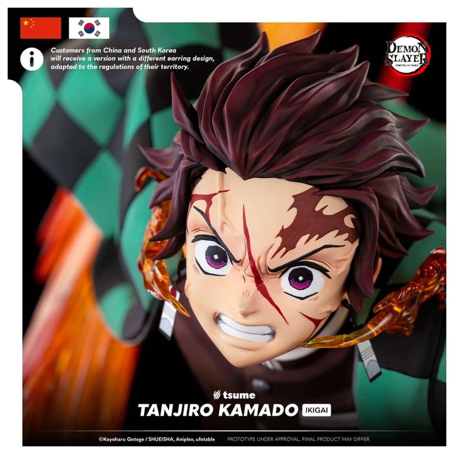 Demon Slayer figurina IKIGAI 1/6 Tanjiro Kamado 44 cm poza produsului