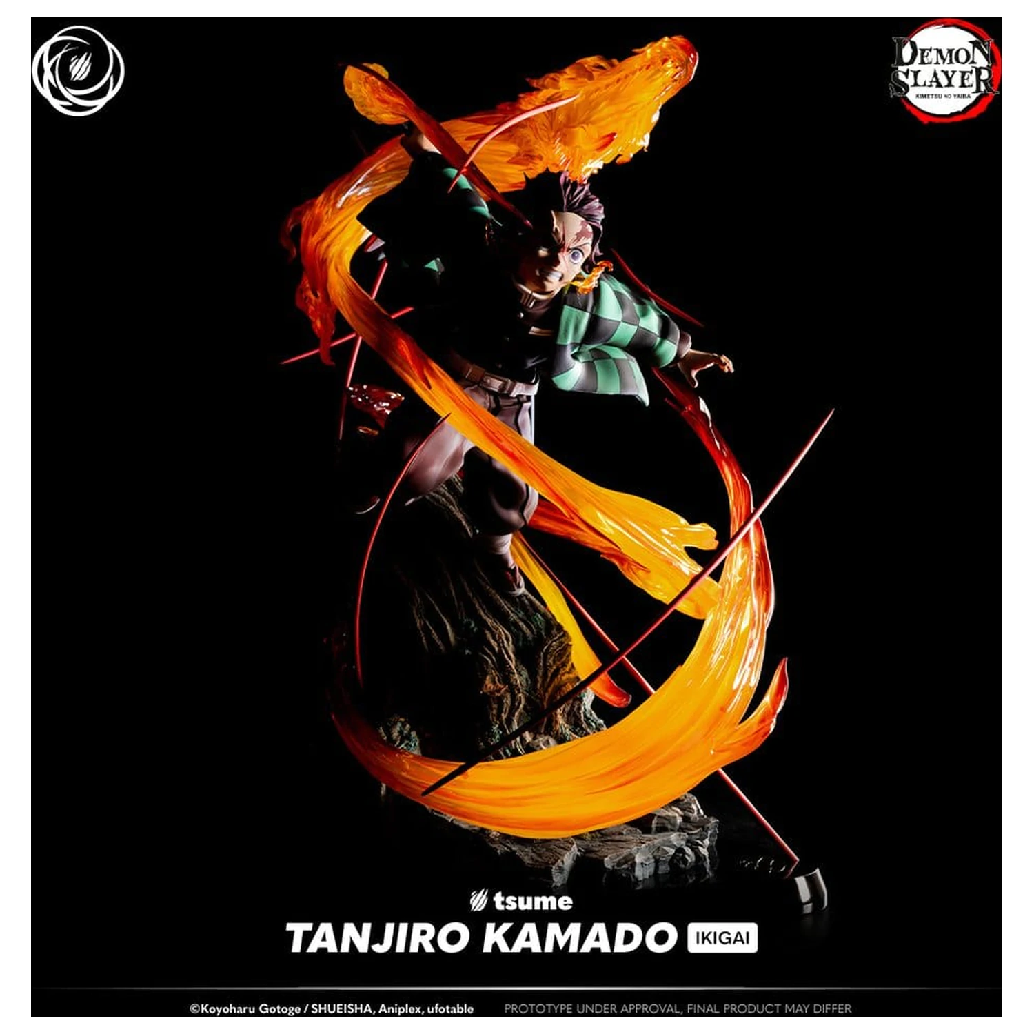 Demon Slayer figurina IKIGAI 1/6 Tanjiro Kamado 44 cm poza produsului