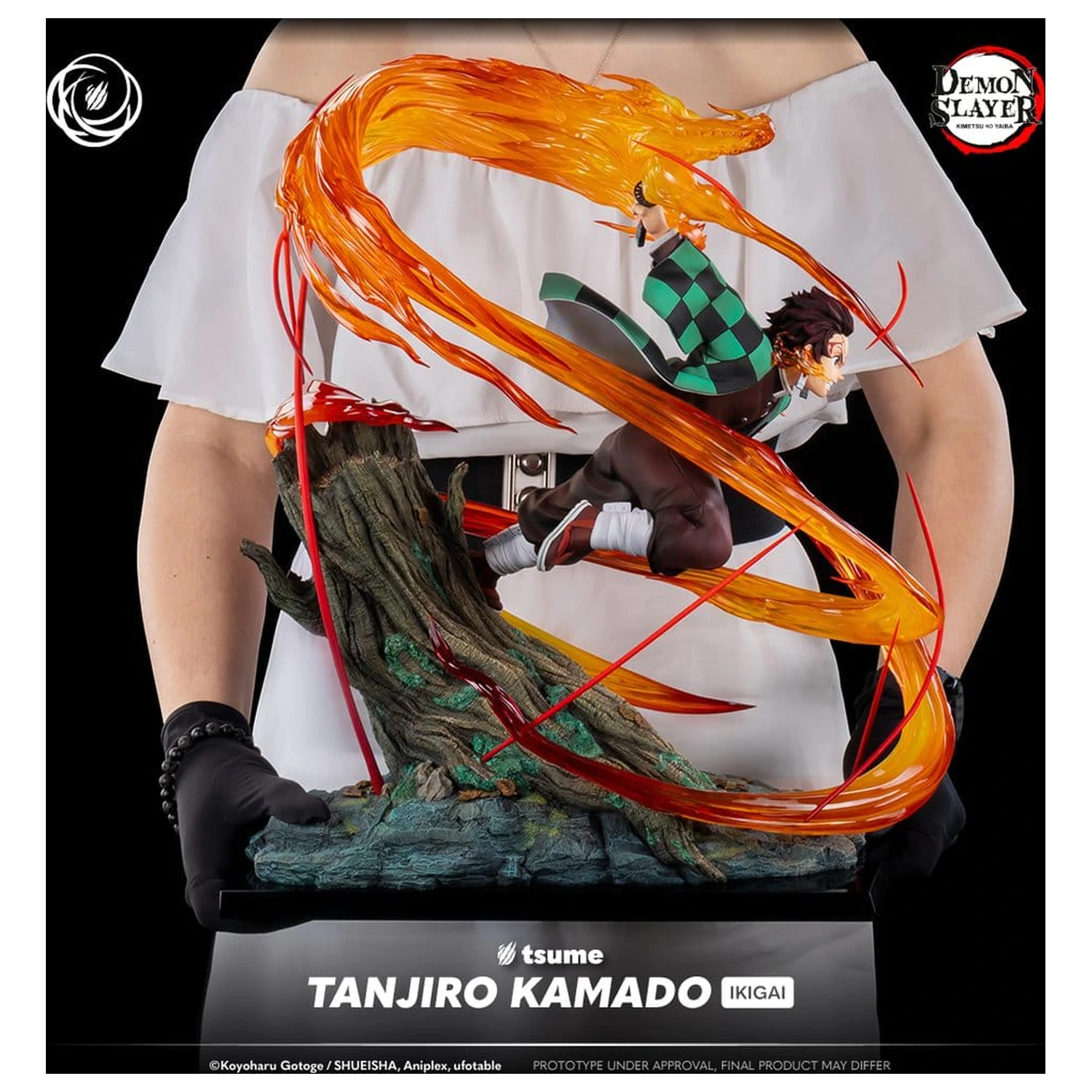 Demon Slayer figurina IKIGAI 1/6 Tanjiro Kamado 44 cm poza produsului